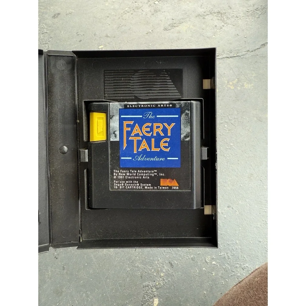 THE‎ FAERY TALE ADVENTURE SEGA GENESIS CARTRIDGE GAME & ORIGINAL CASE